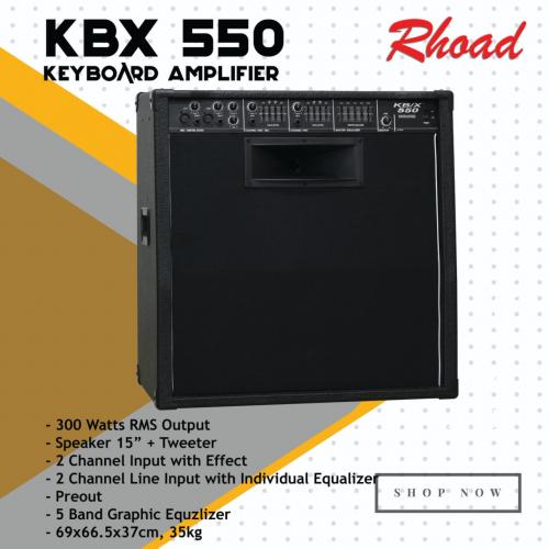 Ampli Keyboard Rhoad KBX 550. 300Watt Combo