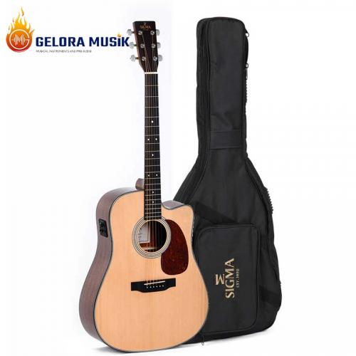 Gitar Akustik Elektrik Sigma DMC-1E DREAD NAT, GLOSS W/Bag