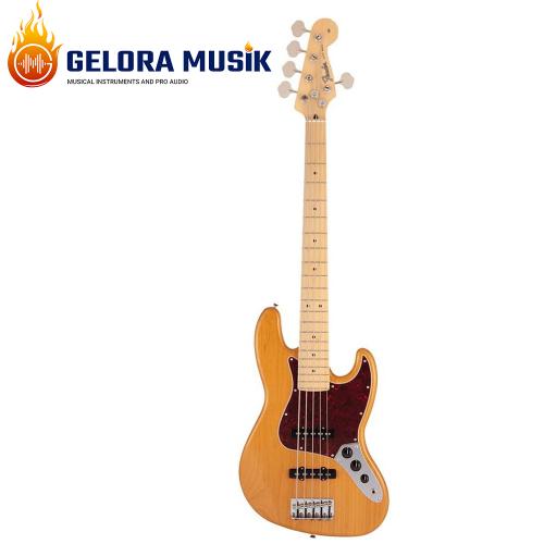 Gitar Bass Fender Japan Hybrid II Jazz Bass, Maple FB, Vintage Natural
