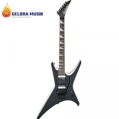 Gitar Elekrik Jackson JS Series Warrior JS32 Black with White Bevels