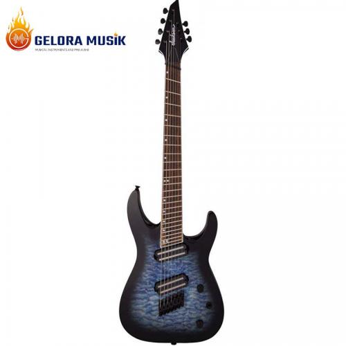 Gitar Elekrik Jackson X Series Soloist SLATX7 QM Multi-Scale Trans Blue Burst