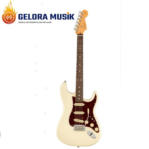  Gitar Elektrik Fender American Professional II Stratocaster, Maple FB, Olympic White