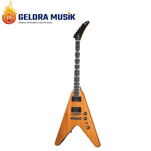 Gitar Elektrik Gibson Dave Mustaine Flying V EXP Antique Natural w/case DSVX00ANBC1