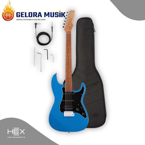 Gitar Elektrik Hex E300 G/LB W/Gigbag